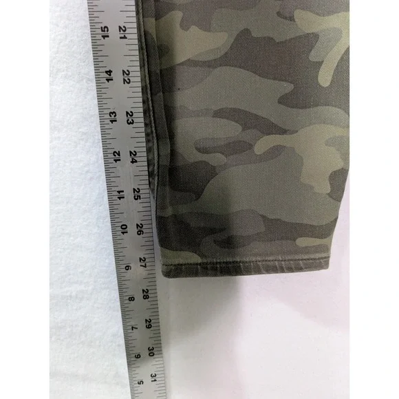 GAP Denim High Rise Camo Legging Jeans Sz 6/28R Super Stretch Skinny Army Green - Picture 3 of 11